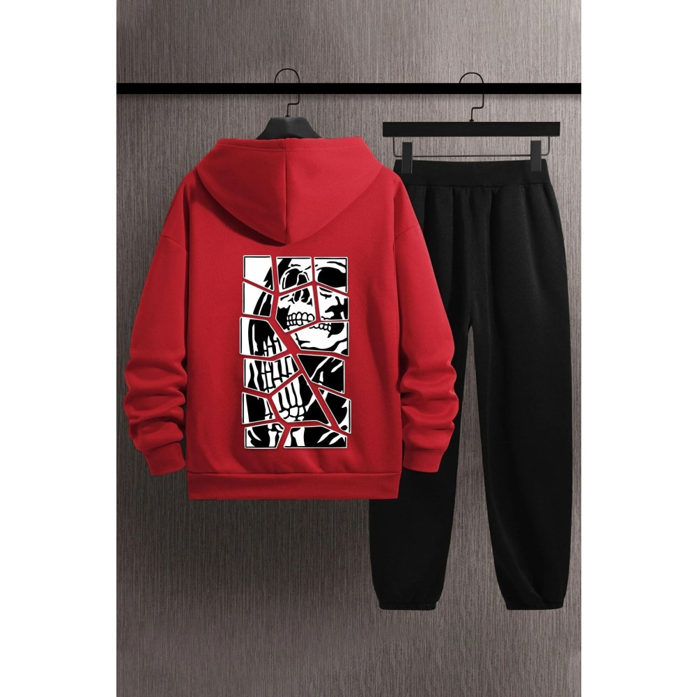 uyguntarz Unisex Skullcracked Baskılı Eşofman Takımı XXL Beden Kadın Eşofman Fiyatı