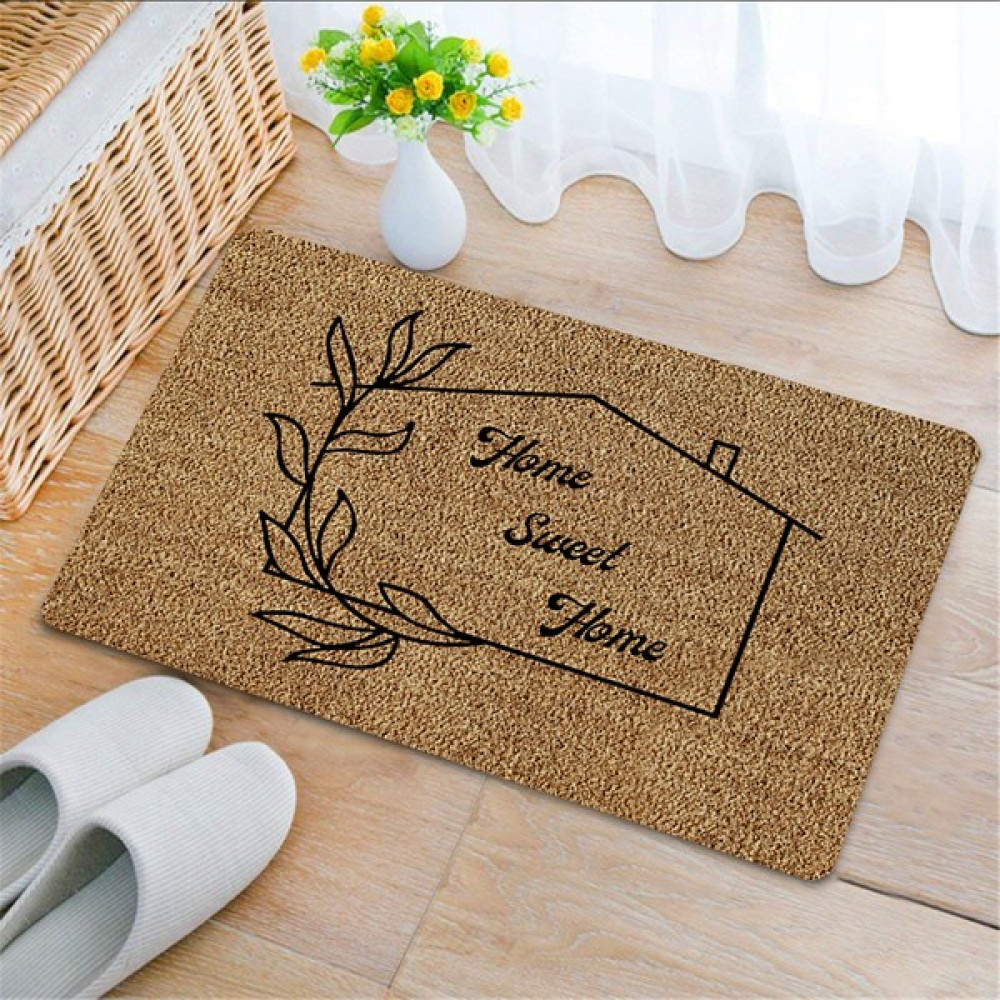 Uygur Home Home Sweet Home Temalı Coco Görünümlü Dekoratif Dış Kapı Önü ve Iç Mekan Paspası 45 x 75 - 45 x 75 cm - Açık Kahverengi Paspas Fiyatı