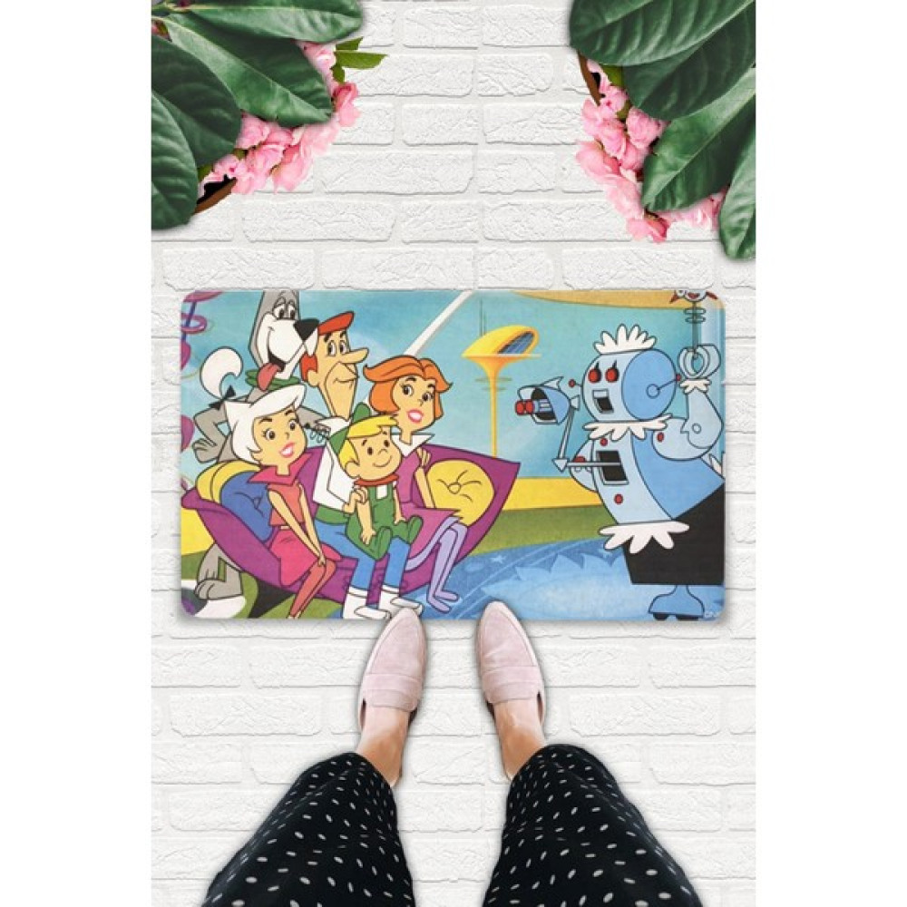 Uygur Home The Jetsons Temalı Dekoratif Çok Amaçlı Paspas (Kapıönü, Banyo, Bilgisayaraltı,çocuk Odası Vb.) - 45 x 70 cm - Siyah Paspas Fiyatı