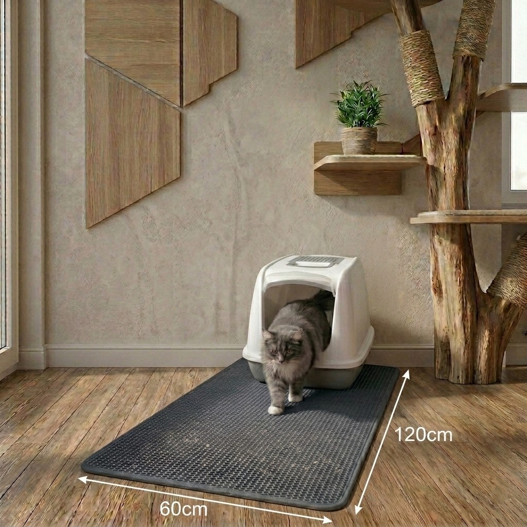 Uygur Home Xxl Büyük Boy Elekli Tuvalet Önü Gri Kedi Kumu Paspası 60 x 120 cm Evcil Hayvan Ürünleri Fiyatı