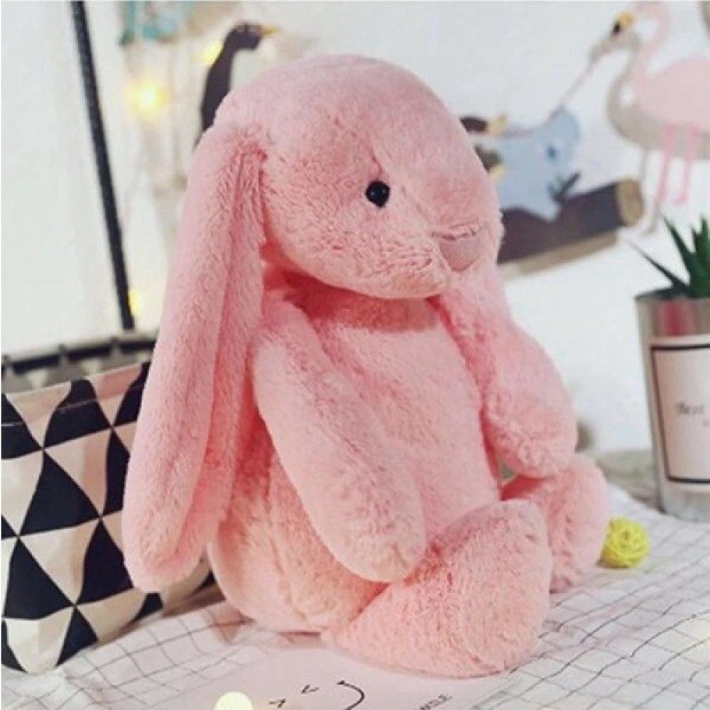 Uyku Arkadaşım Uzun Kulak Bunny Peluş Tavşan 65 cm - Pembe Bebek Oyuncakları Fiyatı
