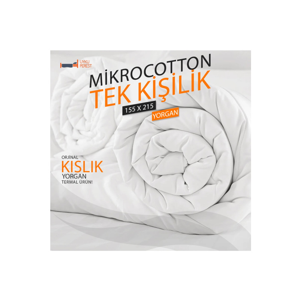 UYKUPEREST Tek Kişilik Termal Kışlık 155x215 Poli Pamuk - Yorgan Seti - Kışlık Yorgan Fiyatı