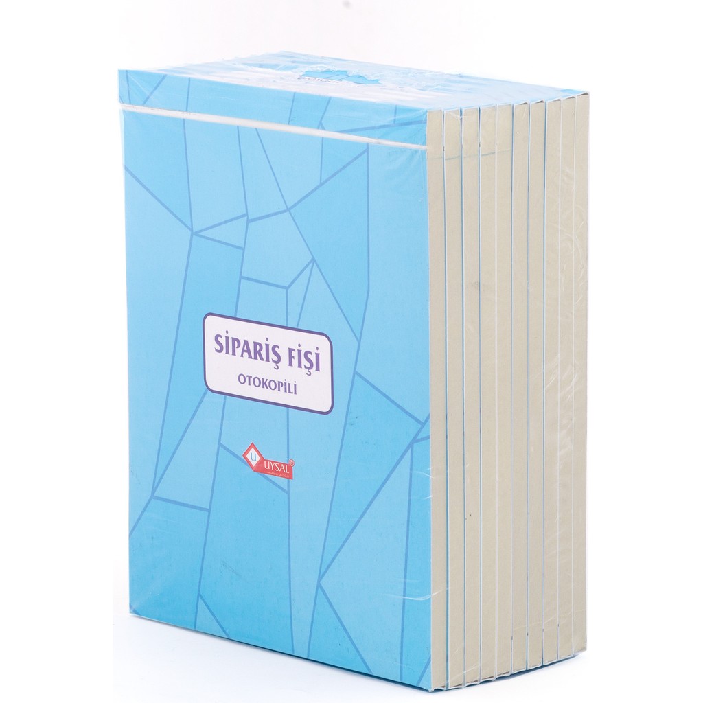 Uysal A5 Otokopili Sipariş Fişi 10 Lu Paket 14 x 18.5 cm Mavi Renk 50 Yaprak Diğer Fiyatı