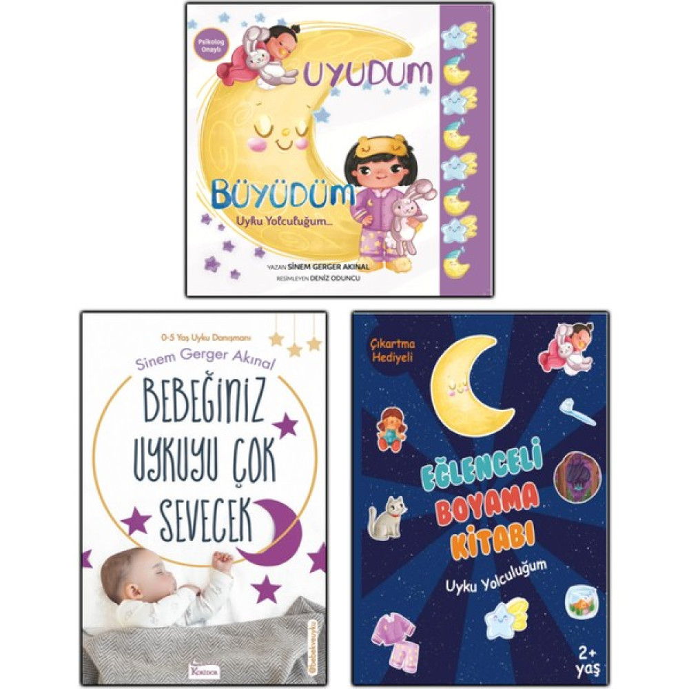 Uyudum Büyüdüm - Bebeğiniz Uykuyu Çok Sevecek - Eğlenceli Boyama Kitabım 3 Kitabım Çocuk Bakımı Kitapları Fiyatı
