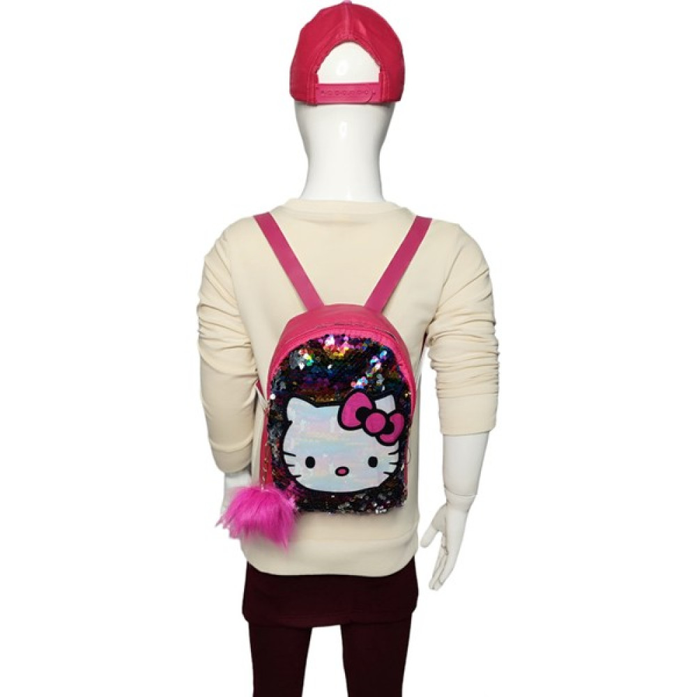Uz Giyim Aksesuar Hello Kitty Temalı Mini Sırt Çantası Kreş Çanta Ana Okul Çantası Pullu Işıklı Çanta Unisex Çanta & Cüzdan ve Seyahat Çantaları Fiyatı