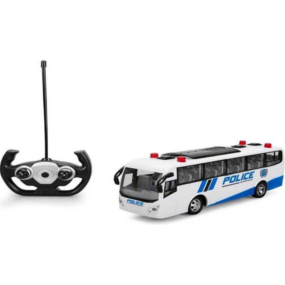 Uzaktan Kumandalı Işıklı Polis Otobüsü 30 cm Şarjlı Oyuncak Araç Fiyatı