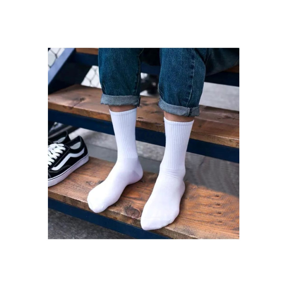 UZARLAR ÇORAP Erkek 4çift Tenis Spor Çorabı Beyaz 40-45 Beden Çorap (Outdoor) Fiyatı