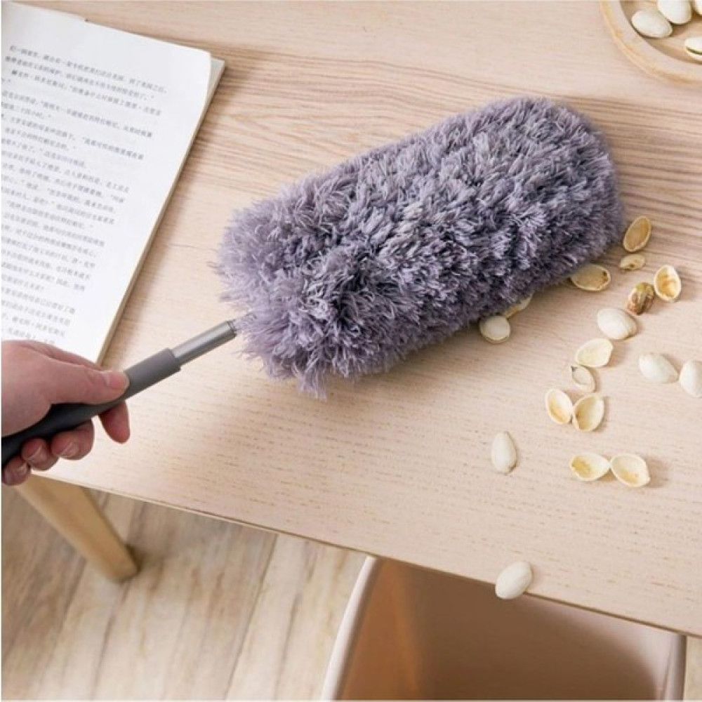 Uzayabilir Saplı Mikrofiber Yumuşak Başlıklı Toz Alma Püskülü 140 cm Gri Renk Temizlik Fırçası - 1 lt - Siyah Temizlik Malzemeleri Fiyatı