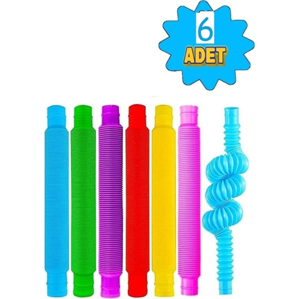 Uzayan Boru Oyuncak Renkli Hortum Orijinal Türk Malı 6 Adetli Pop Tubes Eğitici Katlanır Legolar ( Yapım Oyuncakları ) Fiyatı