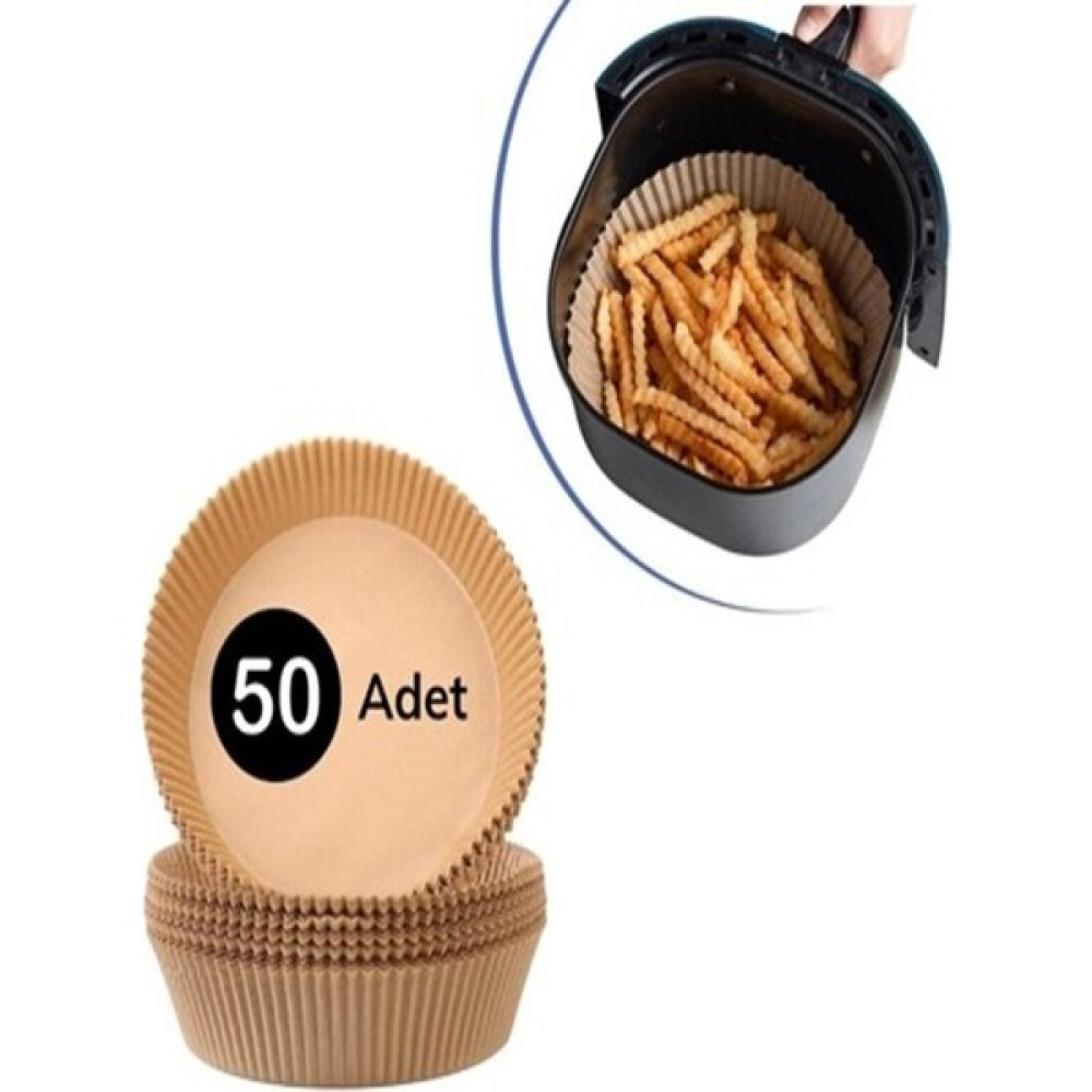 Uzaypix Airfryer Hava Fritözü Yağsız Fritöz Pişirme Kağıdı 50'li Yağlı Kağıt - Açık Kahverengi Pişirme Kağıdı Fiyatı