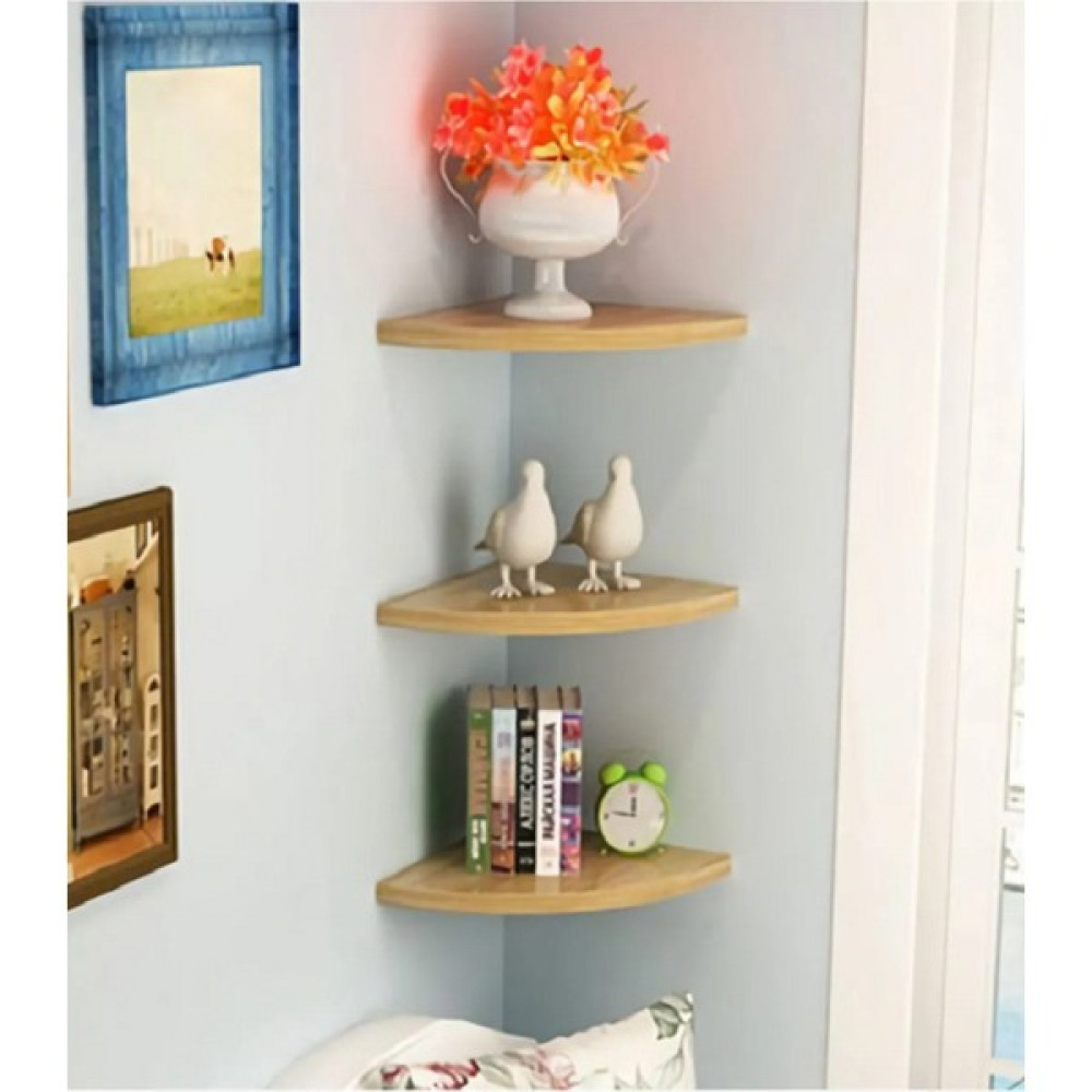 Uzaypix Köşe Rafı Dekoratif 25 cm 1 Adet Mutfak Banyo Balkon Salon Düzenleyici Organizer - Ahşap Kitaplık - Duvar Rafı & CD / DVD Rafı Fiyatı