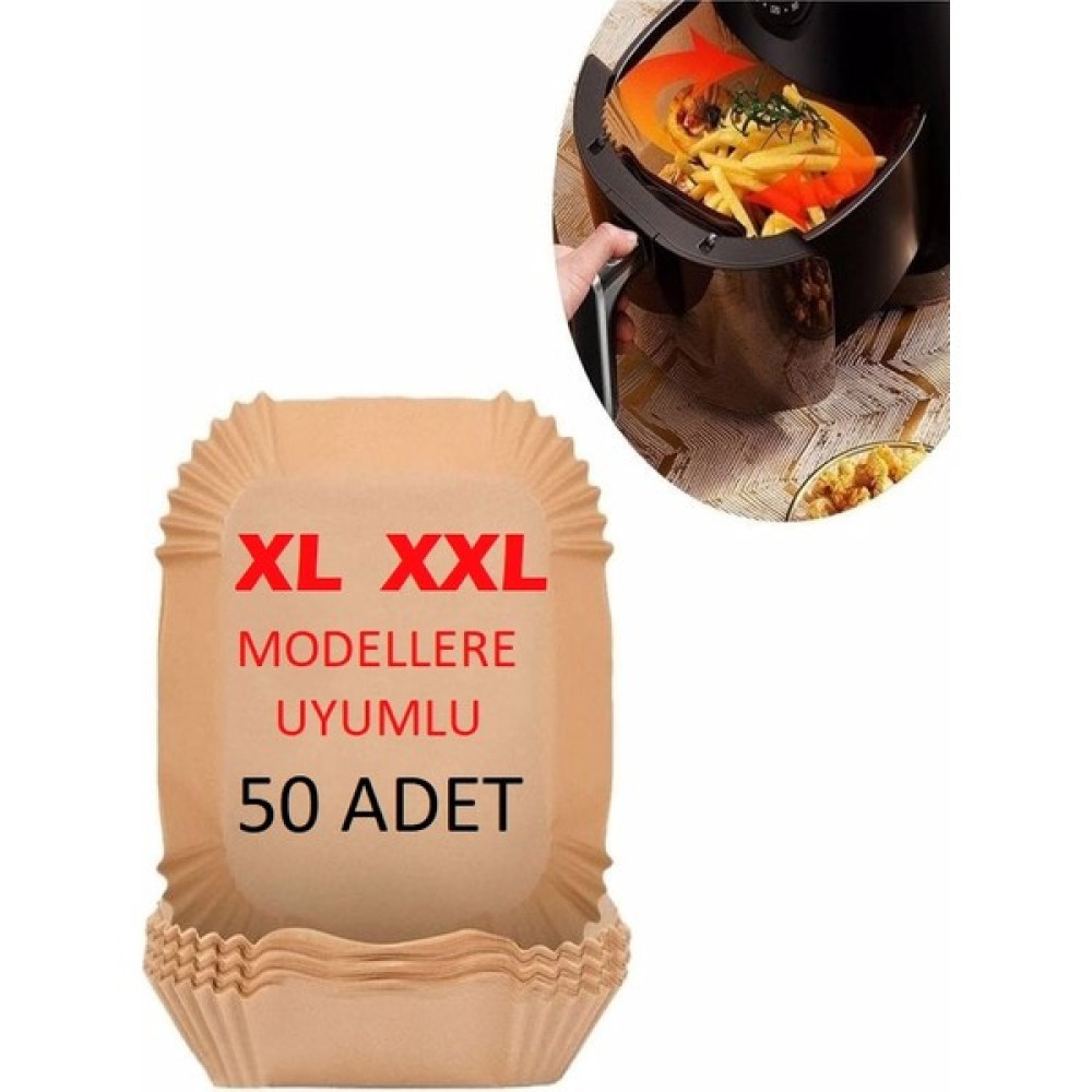 Uzaypix Xl Xxl Airfryer Modellere Uygun Büyük Airfryer 50 Adet Pişirme Kağıdı - Açık Kahverengi Pişirme Kağıdı Fiyatı