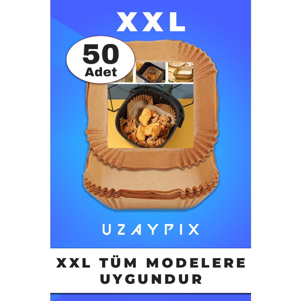 Uzaypix Xl Xxl Modeller Için Airfryer Pişirme Kağıdı Fritöz Yağlı Kağıt 50 Adet Büyük Airfryerler Için Uygun Pişirme Kağıdı Fiyatı