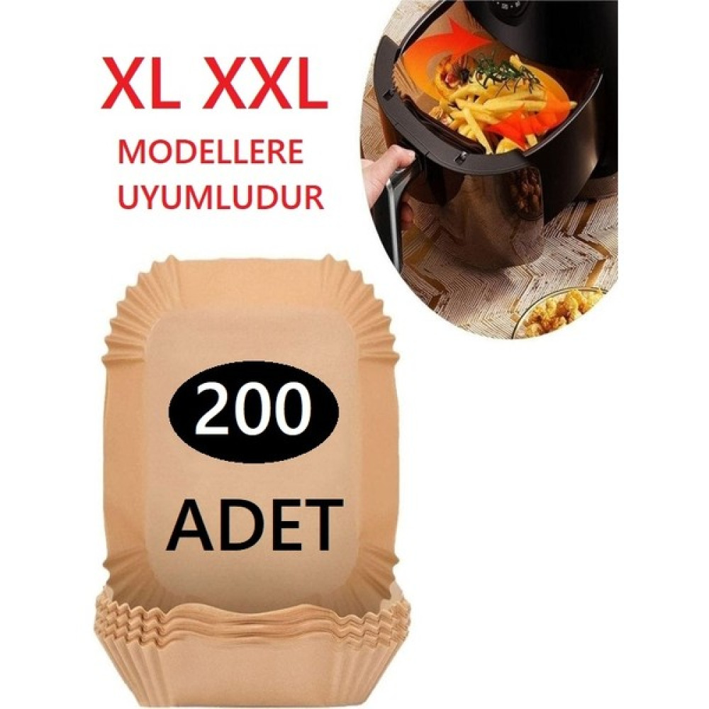 Uzaypix Xxl Xl Modeller Için 200 Adet Airfryer Pişirme Kağıdı Philips Tefal Kumtel Xiaomi - Açık Kahverengi Pişirme Kağıdı Fiyatı