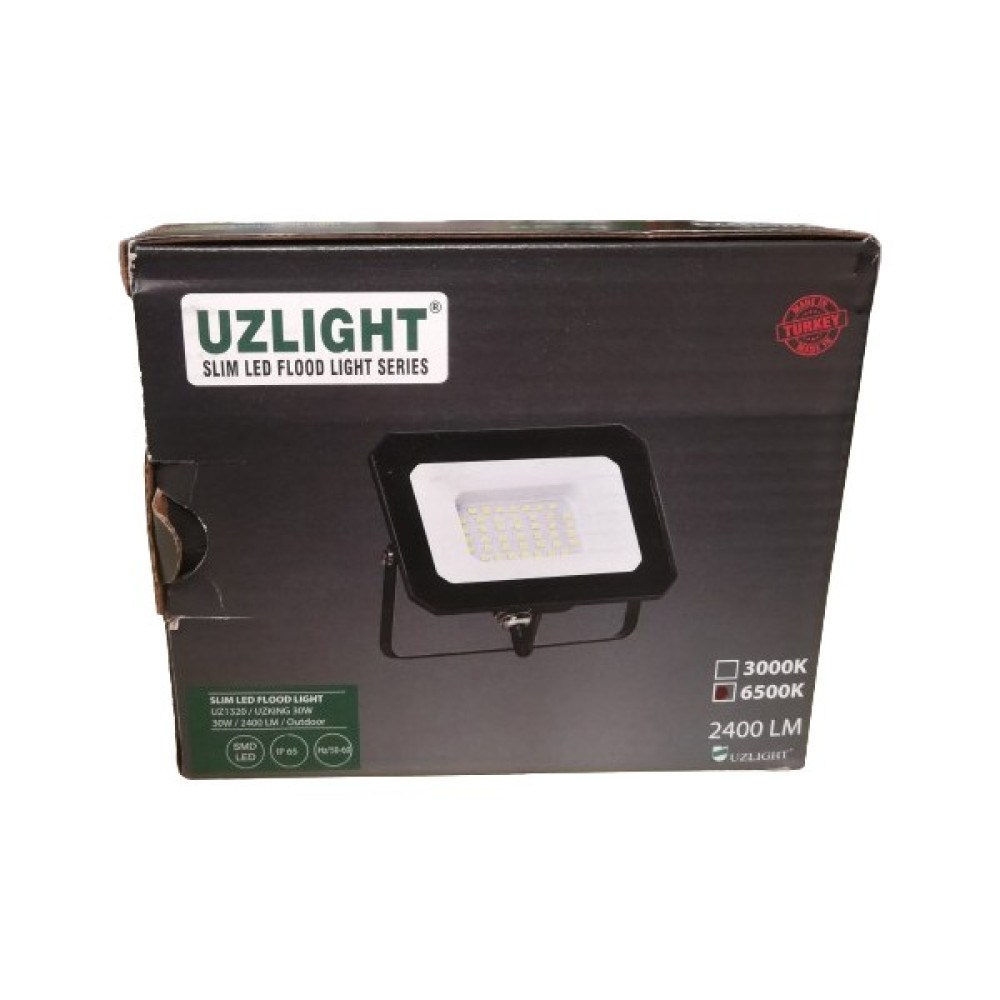 Uzlight 30W Slım LED Mini Projektör 6500K Beyaz Işık Oto Boyaları Fiyatı