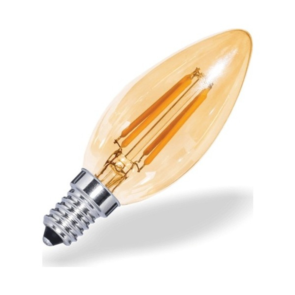 Uzlight 6'lı 4 W Rustik Buji Led Ampul E14 Duy Sarı Işık - Amber - 1 - 10 W Led Aydınlatmalar Fiyatı