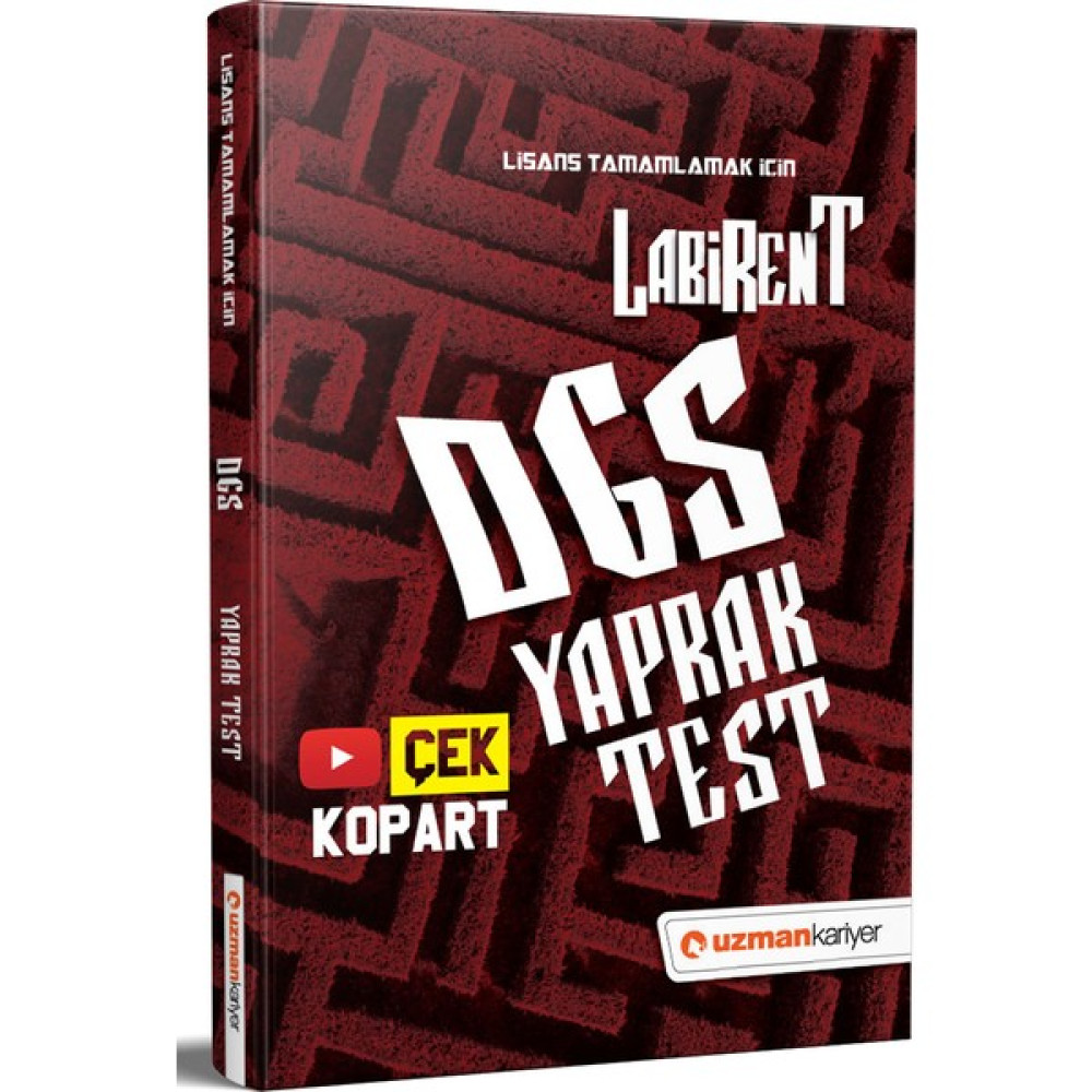 Uzman Kariyer Yayınları Labirent DGS Çek Kopar Yaprak Test DGS Fiyatı