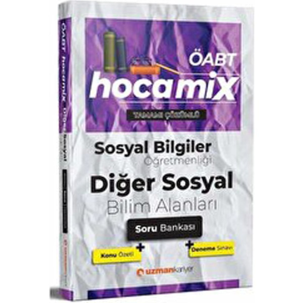 Uzman Kariyer Yayınları ÖABT Sosyal Bilgiler Diğer Sosyal Bilim Alanları Hocamix Konu Soru Bankası ve Deneme Sınavı Çözümlü Ders Sınav Kitapları Fiyatı