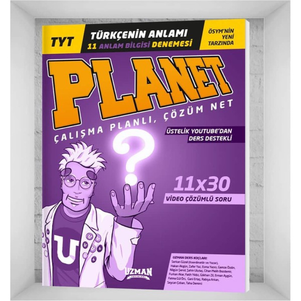 Uzman Yayınları Planet TYT Türkçenin Anlamı 11 Anlam Bilgisi Denemesi Temel Yeterlilik Testi (TYT) Fiyatı