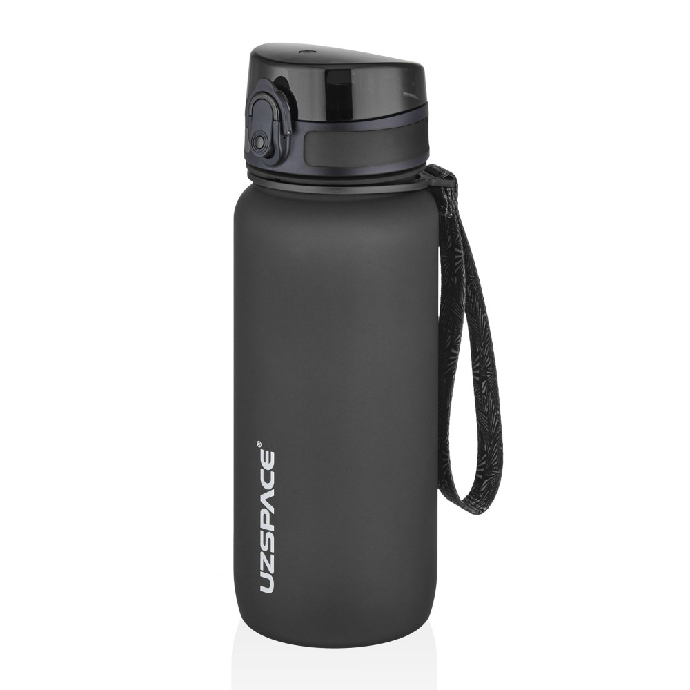 Uzspace 3037 Yeni Koleksyion Tritan Su Matarası 650ml siyah Matara Fiyatı