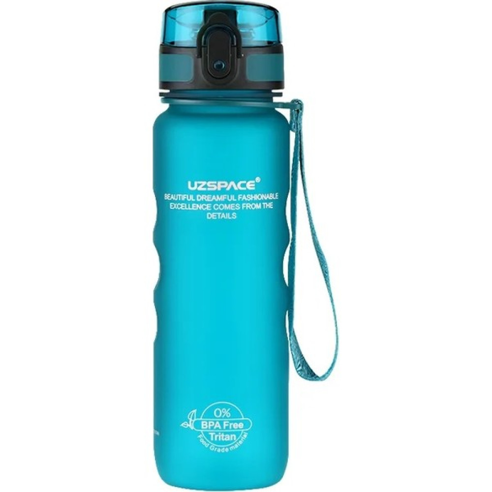 Uzspace 500ML Tutma Destekli Soft-Touch Tritan Su Matarası (Turkuaz) 1215 Suluk Fiyatı