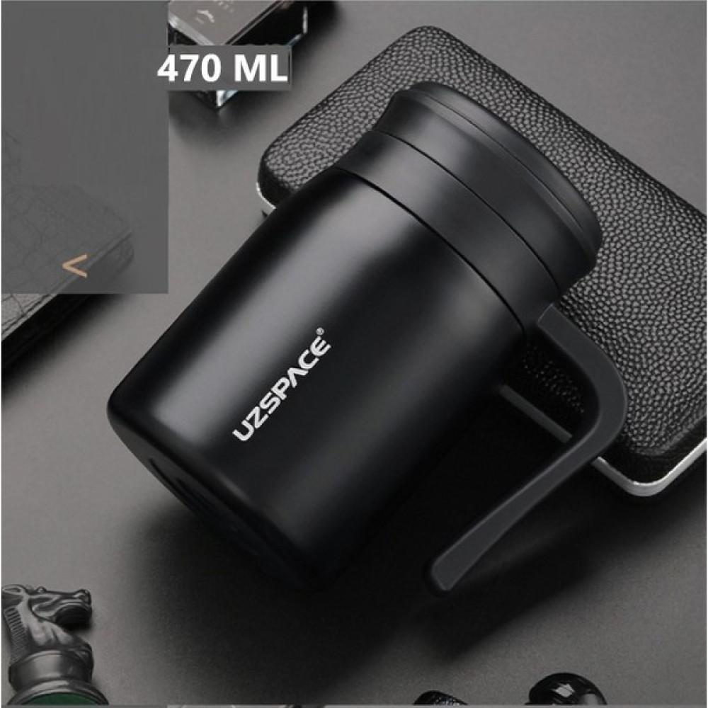 Uzspace Business Series 470ML 316 Paslanmaz Çelik Kulplu Süzgeçli Çay Termosu 12 Saate Kadar Yalıtım Kamp Mutfağı Fiyatı
