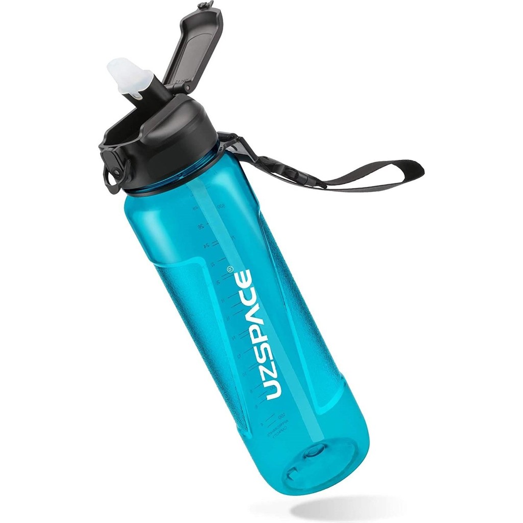 Uzspace Fiftyfifty Pipetli 850ML Tritan Su Matarası - Turkuaz Suluk Fiyatı