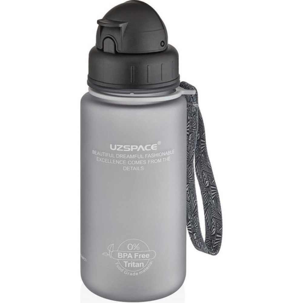 Uzspace Pipetli Tritan Su Matarası 400 ml Gri Suluk Fiyatı