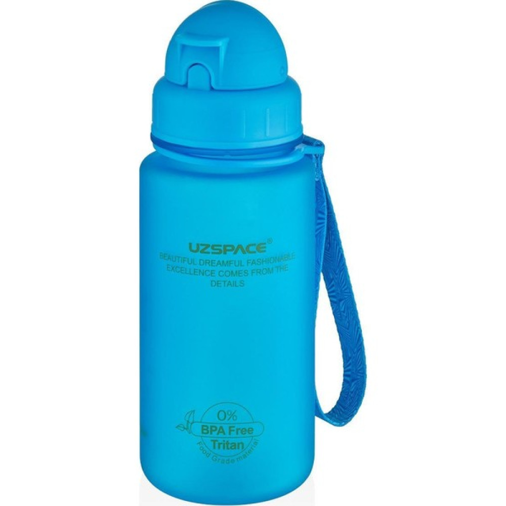 Uzspace Pipetli Tritan Su Matarası 400 ml Mavi Suluk Fiyatı