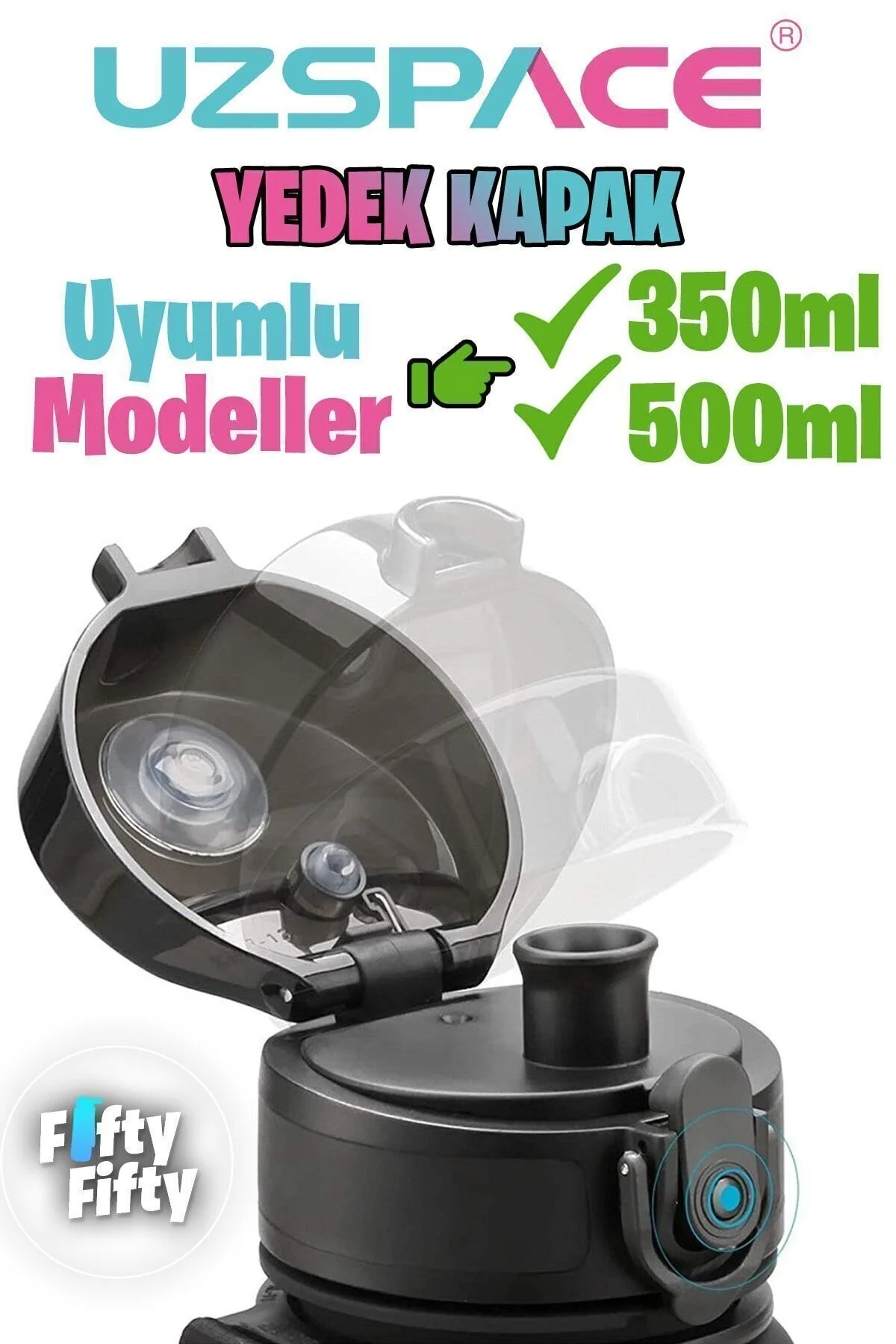 Uzspace Sadece Uzspace ile Uyumlu 350-500 ml Yedek Kapak" Matara Fiyatı