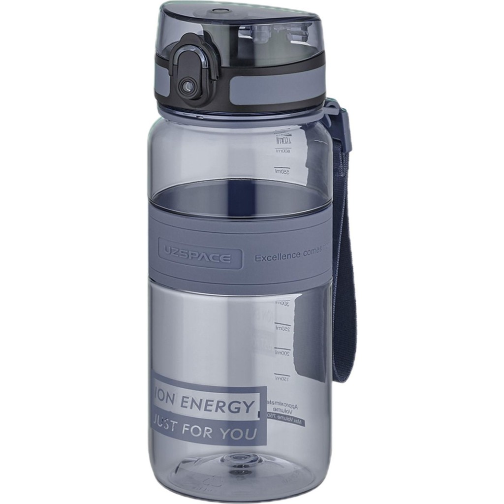 Uzspace Tritan Su Matarası 650 ml Yenilenen Renkler - Gri Suluk Fiyatı