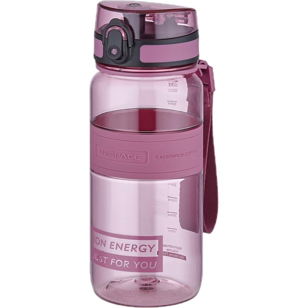 Uzspace Tritan Su Matarası 650 ml Yenilenen Renkler - Kırmızı Suluk Fiyatı