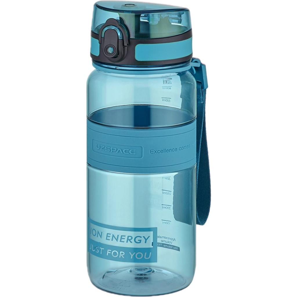 Uzspace Tritan Su Matarası 650 ml Yenilenen Renkler - Turkuaz Suluk Fiyatı