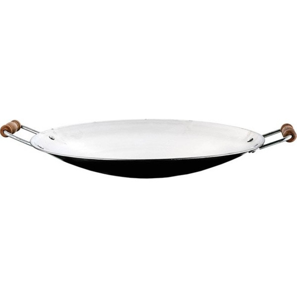 Üzüm Çelik Paslanmaz Krom Kavurma Tavası - 5 No 43 cm - Gri Tavalar Fiyatı