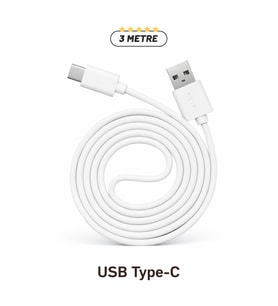 Uzun 3 Metre USB-C Kablo Esnek, Sağlam ve Uzun Ömürlü Type-C Kablo Cep Telefonu Kablosu Fiyatı