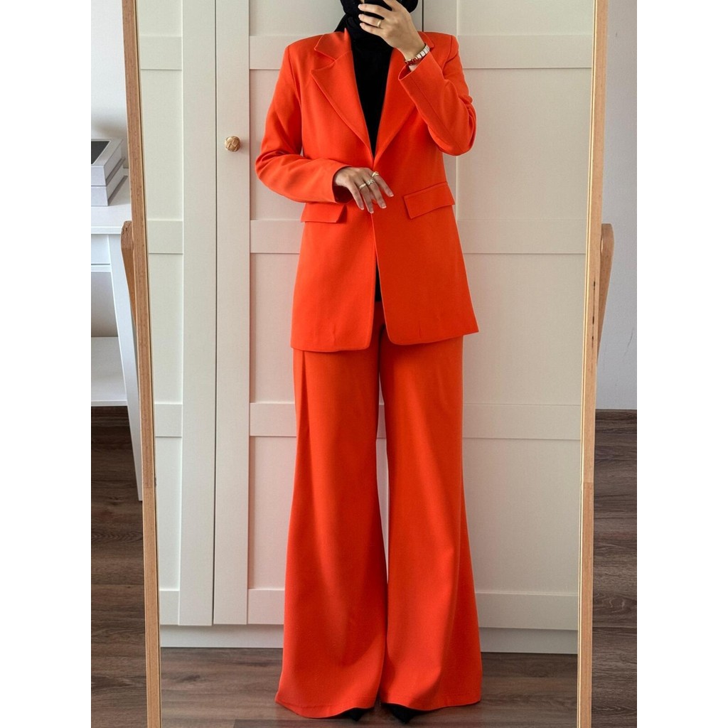 Uzun Bol Paça Takım Elbise Orange Giyim & İç Giyim Fiyatı
