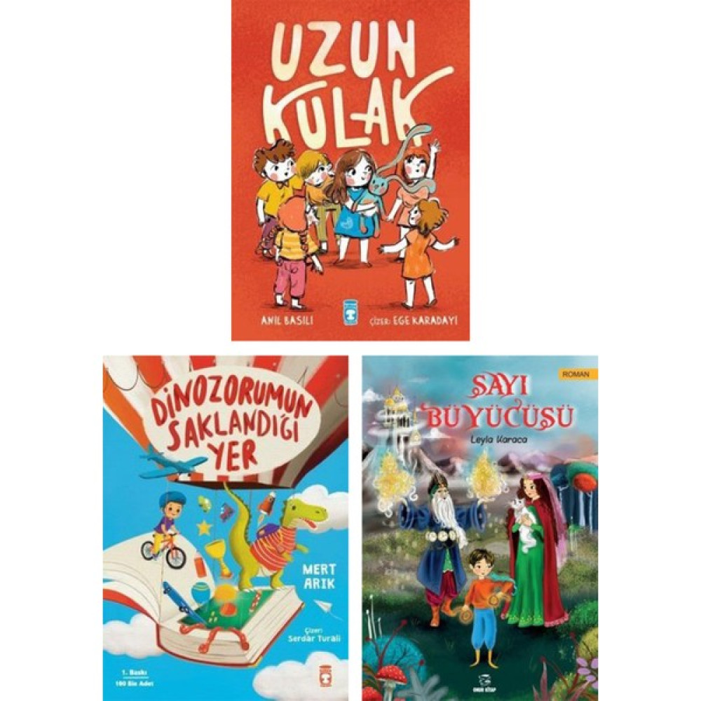 Uzun Kulak - Dinozorumun Saklandığı Yer - Sayı Büyücüsü 3 Kitap Çocuk Masal Fiyatı