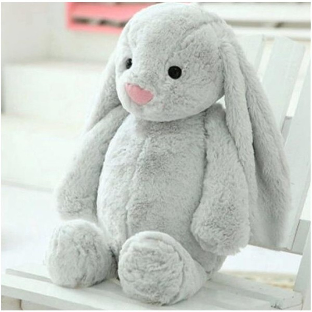 Uzun Kulak Uyku Arkadaşım Bunny Peluş Tavşan 65 cm - Gri Bebek Oyuncakları Fiyatı