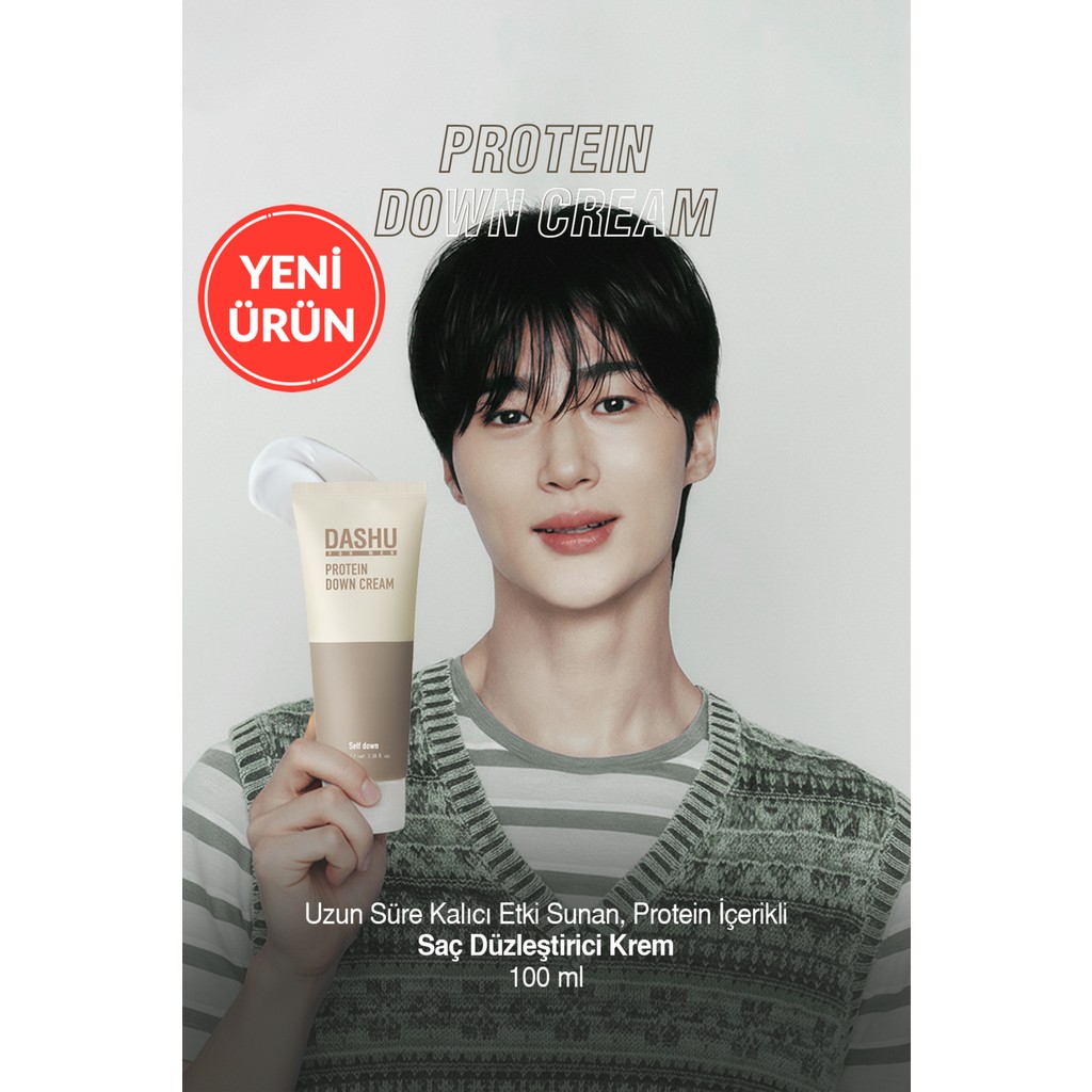 Uzun Süre Kalıcı Etki Sunan, Protein Içerikli Saç Düzleştirici Krem Dashu For Men Protein Down Cream - Beyaz Diğer Fiyatı