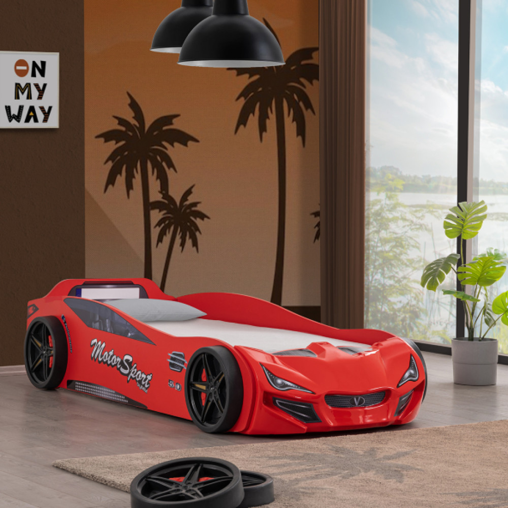 V-Sport Arabalı Yatak - Kırmızı 90X190 Cm Kanepe & Çekyat Fiyatı