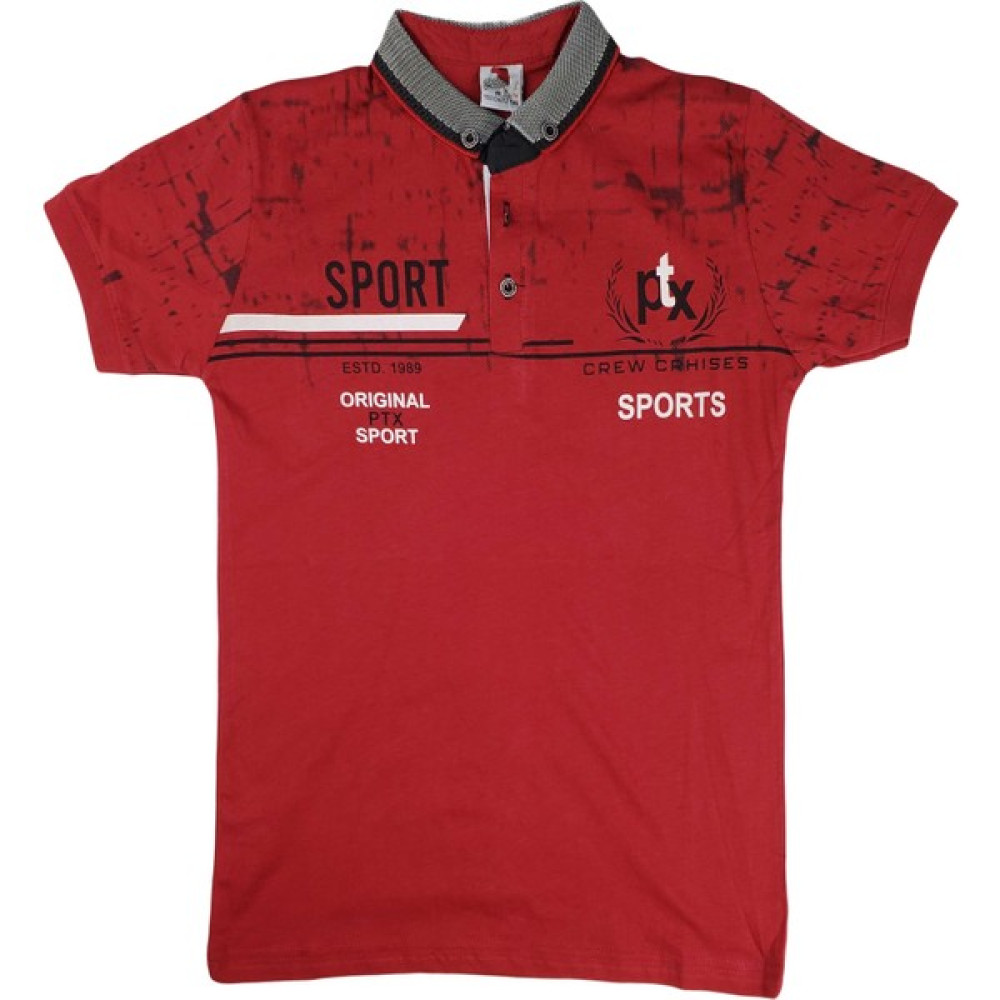 Vaberta Çocuk Tişört 11-15 Yaş Polo Yaka Düğmeli T-Shirt Sport Erkek Çocuk T-shirt Fiyatı