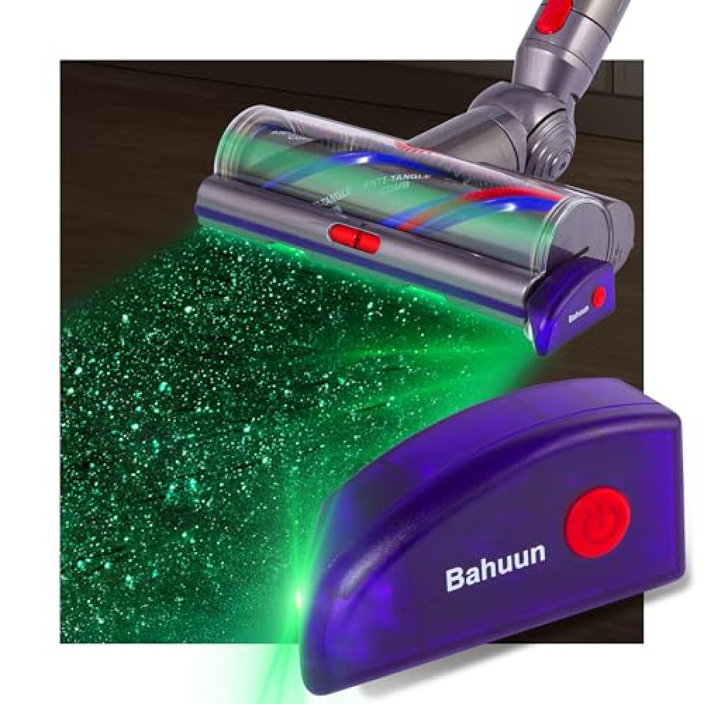 Vacuum Cleaner Dust Illumination Light,Type-C Chargeable, Compatible for Dyson V7 V8 V10 V11 V12 V15 Gen5 Series Vacuum Cleaner and Shark Series Vacuum Cleaner.Help You See More dust & Dog Hair-Purple