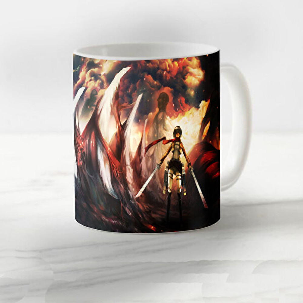 Vadi Burada Attack On Titan Anime Model 33 Kupa Bardak - 1 Adet - Beyaz - 299 ml Fincan / Bardak / Kahve Takımı Fiyatı