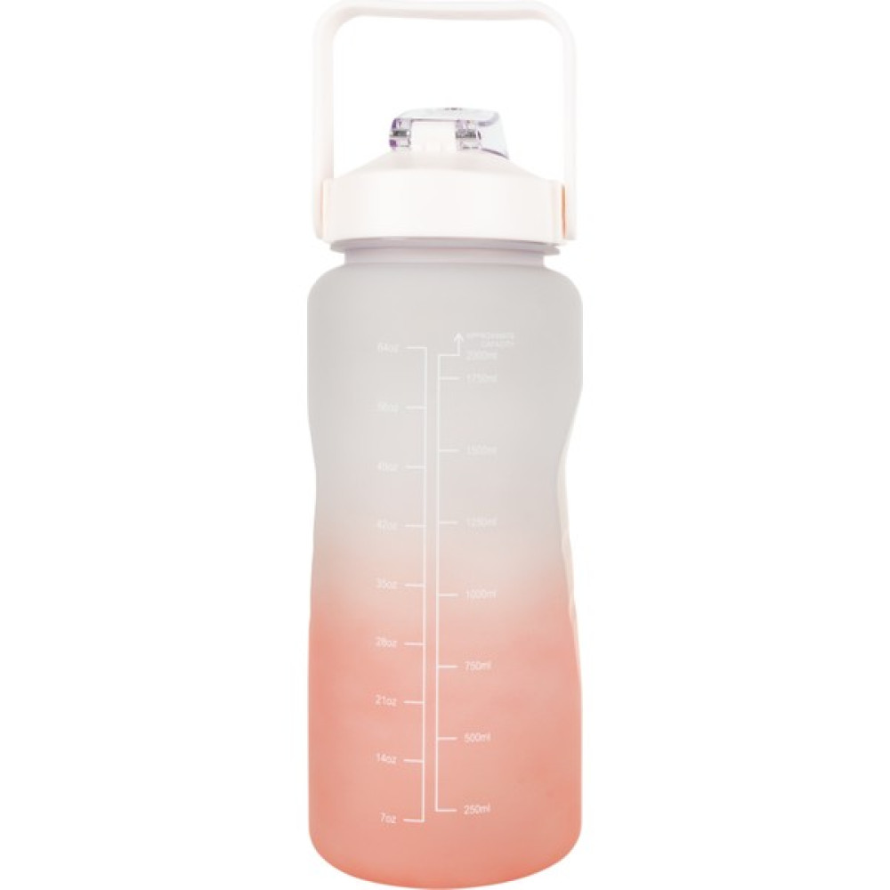 Vaeske Motivasyonel Su Matarası Zaman Çizelgeli Su Şişesi Suluk 2000ml (2lt) Bpa Içermez - Pembe - Gri Suluk Fiyatı