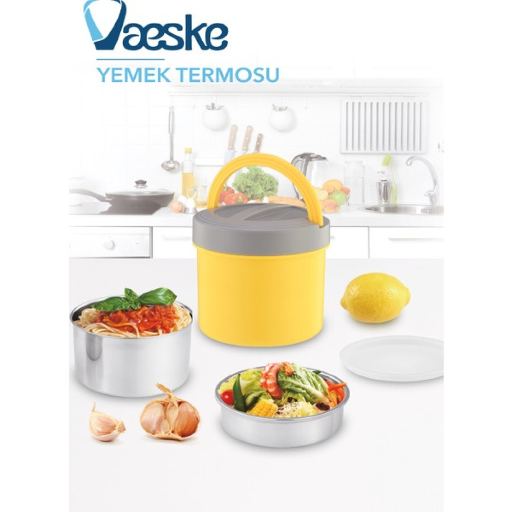 Vaeske Paslanmaz Çelik Kolay Taşınabilir Yemek Termosu 1.2lt Kamp Mutfağı Fiyatı