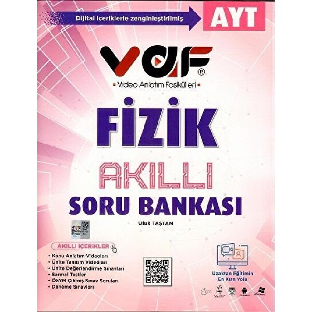 Vaf Yayınları Ayt Fizik Akıllı Soru Bankası Kaynak Kitapları Fiyatı