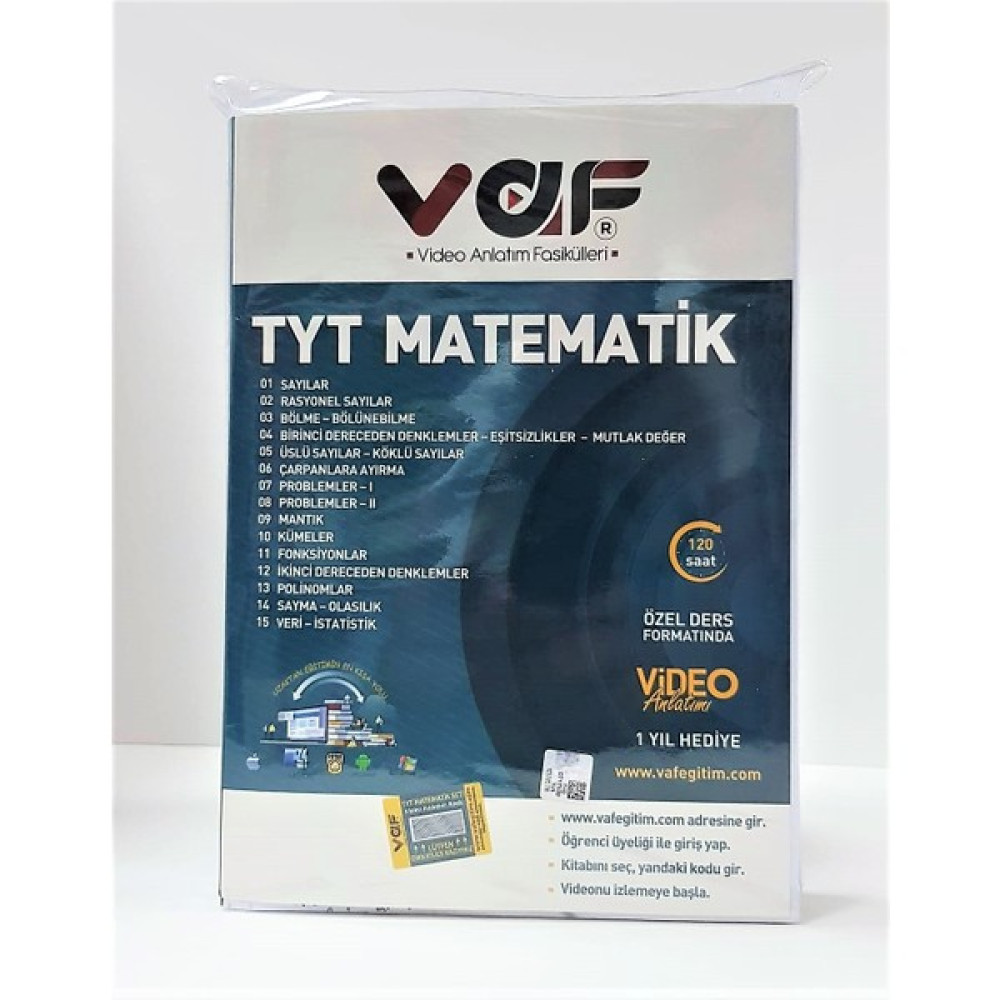 Vaf Yayınları TYT Matematik Fasikül Seti 2023 Yeni ( Video Anlatım Hediyeli ) Matematik Fiyatı