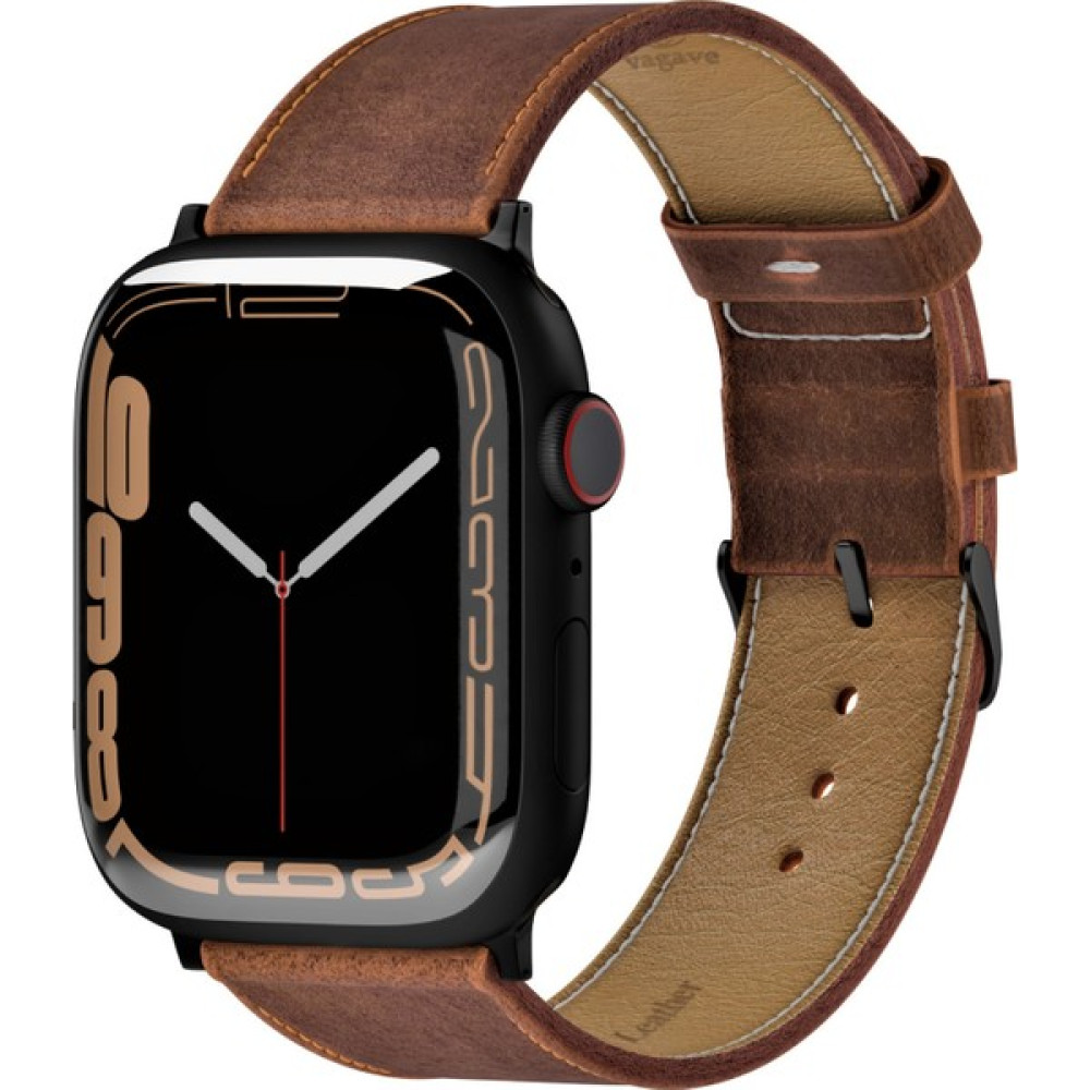 vagave Apple Watch Uyumlu 42MM 44MM 45MM 49MM 1/2/3/4/5/6/se/7/8/Ultra Deri Kordon - Taba Giyilebilir Teknoloji Aksesuarları Fiyatı