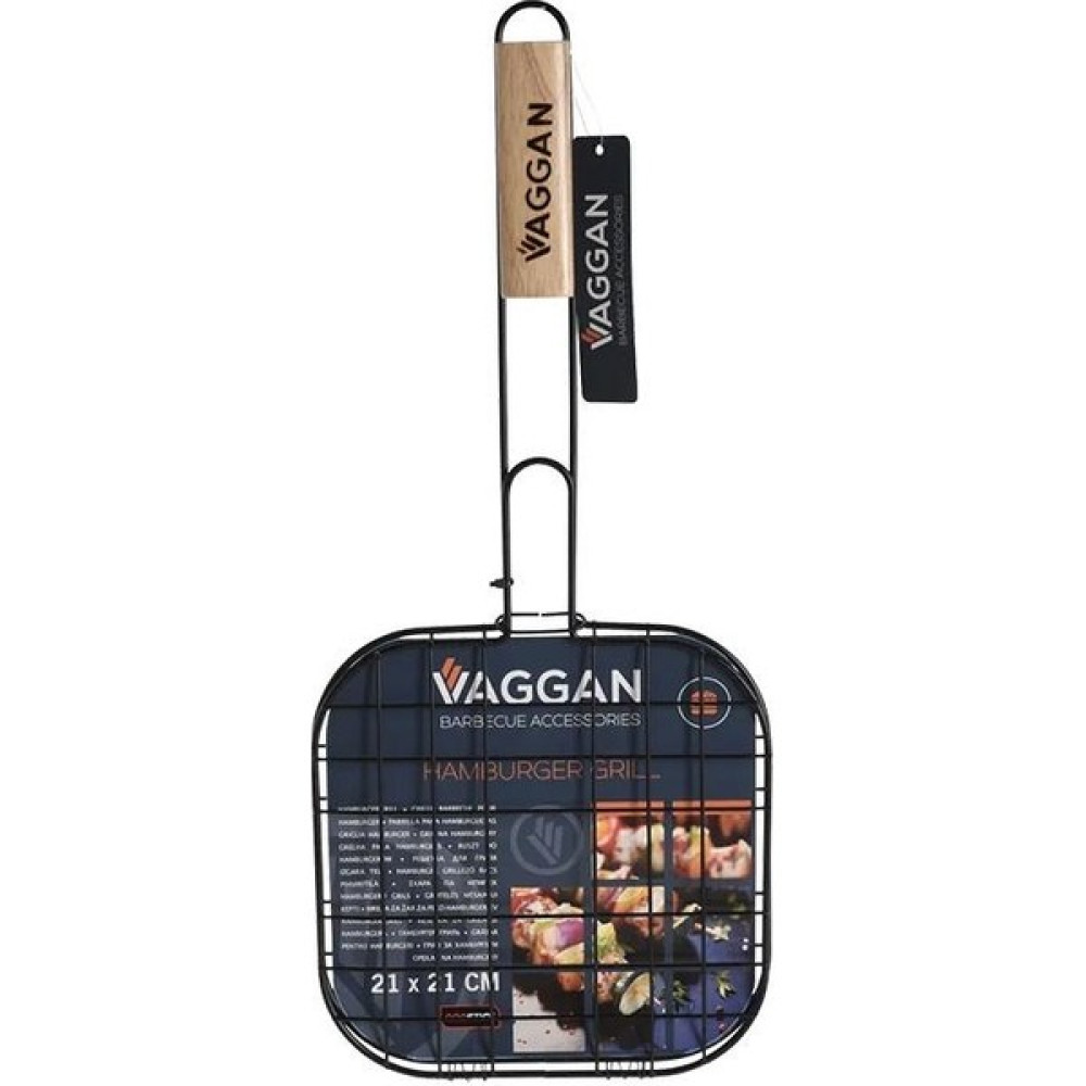 Vaggan Mangal Izgarası Ahşap Saplı Siyah 21*21cm 370gr Mangal & Barbekü Malzemeleri Fiyatı