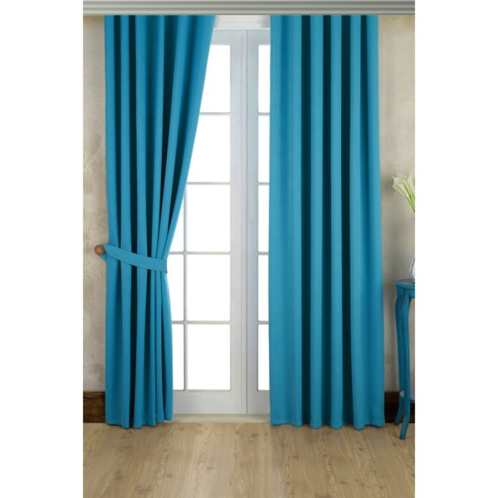 Vagonik Blackout Fon Perde 150 x 230 cm. Mavi - 150 x 230 cm Fon Perde Fiyatı